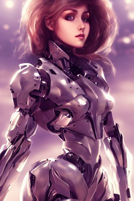 Image similar to heroine, beautiful, female mecha, ultra detailed, digital art, 8 k, character, realistic, portrait, 3 d, hyperrealistic