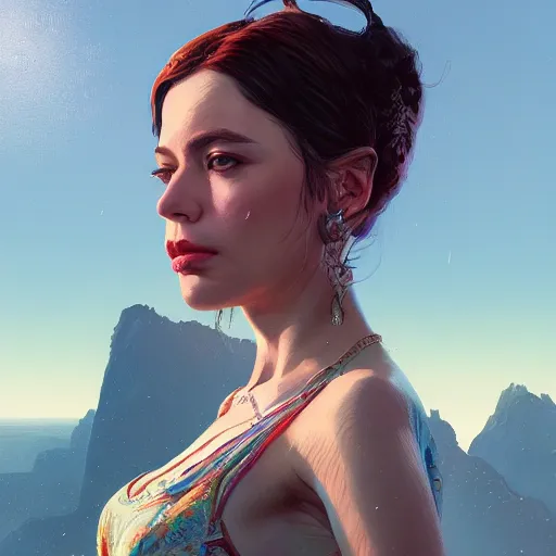 Image similar to highly detailed portrait of 💃 in gta v, stephen bliss, unreal engine, fantasy art by greg rutkowski, loish, rhads, ferdinand knab, makoto shinkai and lois van baarle, ilya kuvshinov, rossdraws, tom bagshaw, global illumination, radiant light, detailed and intricate environment