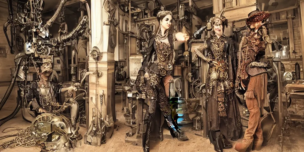 Image similar to Steampunk