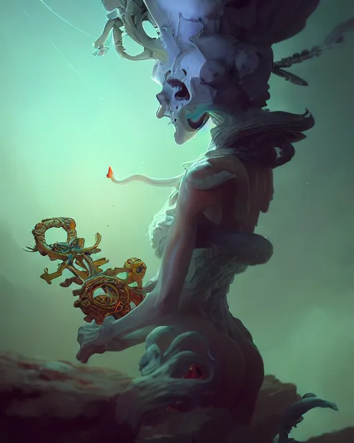 Prompt: king of time reaper, complex 3 d render by peter mohrbacher, ilya kuvshinov, victo ngai, ryohei hase, dramatic lighting, intricate, highly detailed, sharp focus, unreal engine, blender, artstation, masterpiece