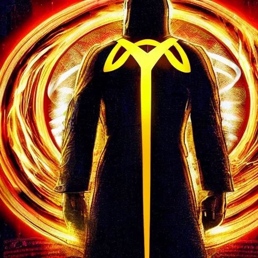Image similar to Nikola Tesla as a superhero, movie still from The Watchmen, 4k