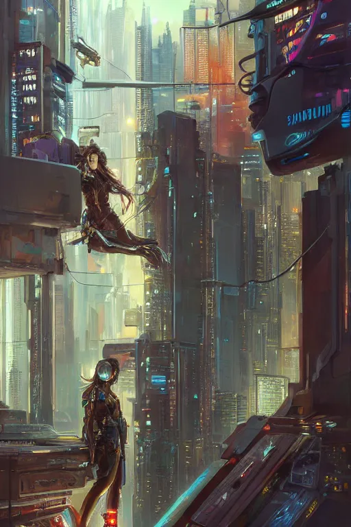 Prompt: cyberpunk samsung store, detailed, 8 k, trending on artstation, smooth, sharp focus artwork by mark arian, artgerm, mark keathley, greg rutkowski and alphonse mucha