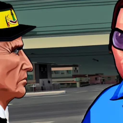 Prompt: screenshot of bolsonaro in gta sa