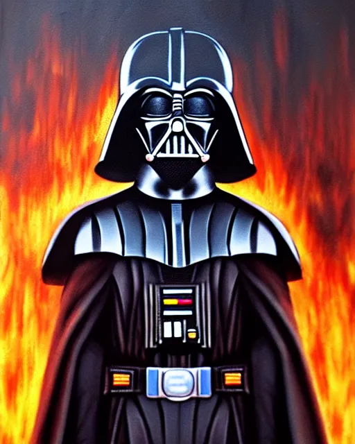 Prompt: oil painting portrait of darth vader, burning city background, high production value, intricate details, high resolution, hdr, high definition, masterpiece, realistic, ultrarealistic, highly detailed, hd, sharp focus, non blurry, sharp, smooth