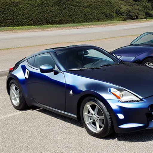 Prompt: navy blue fairlady z