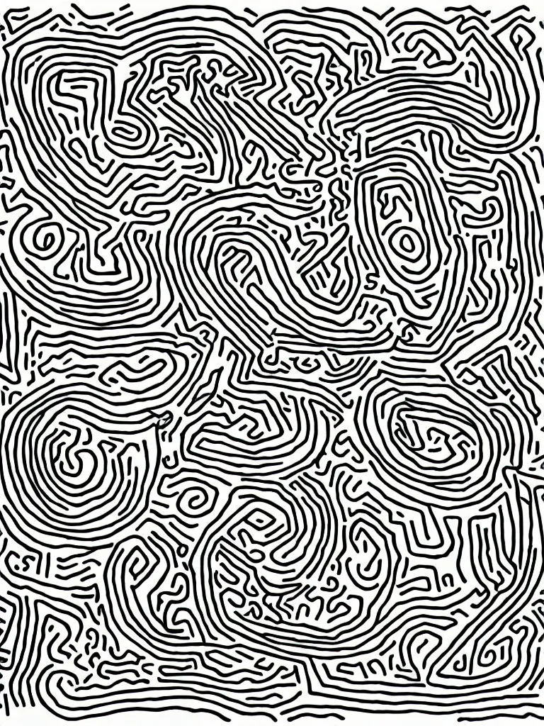 Prompt: continuous line drawing inspired by keith haring, shantell martin, differantly, flowsofly, subhankar, miralou