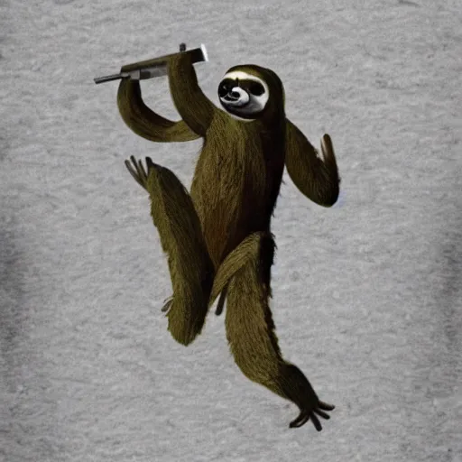 Image similar to ww 2 fought by sloths