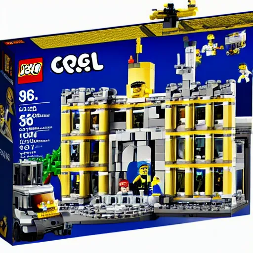 Image similar to mar - a - lago fbi raid lego set