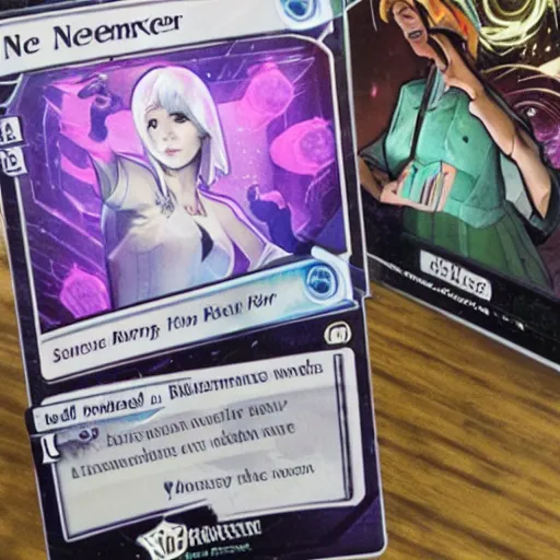 Prompt: 'A netrunner card'