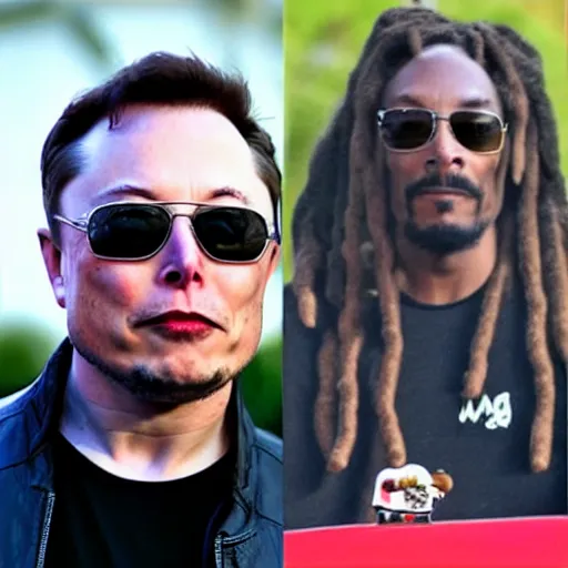 Prompt: Elon Musk as Snoop Dogg