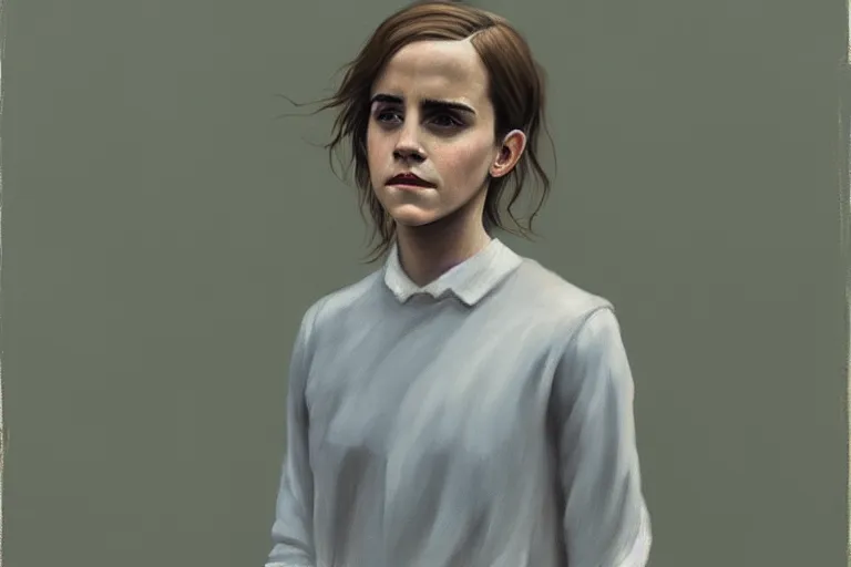 Image similar to portrait of emma watson artwork by tim eitel