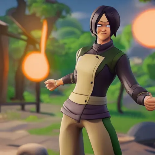 Image similar to toph beifong in fortnite, character render, full body shot, highly detailed, in game render