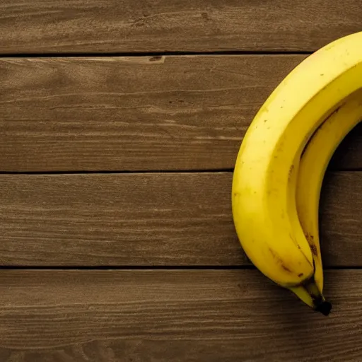 Prompt: perfect spotless banana in utter solitude.