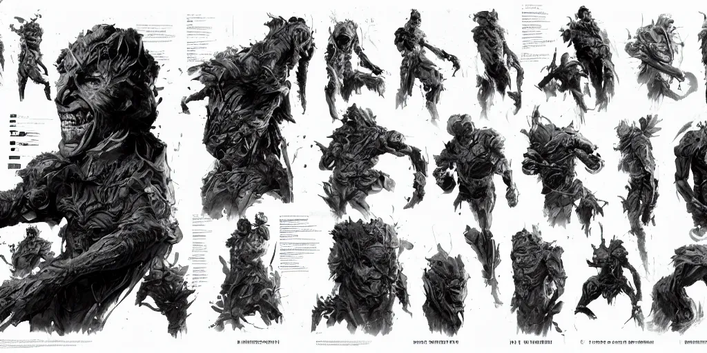 Image similar to the modern prometheus, character sheet, concept design, contrast, kim jung gi, greg rutkowski, zabrocki, karlkka, jayison devadas, trending on artstation, 8 k, ultra wide angle, pincushion lens effect