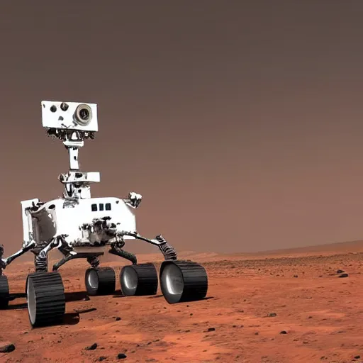 Image similar to selfie by Dmitry Rogozin on Mars
