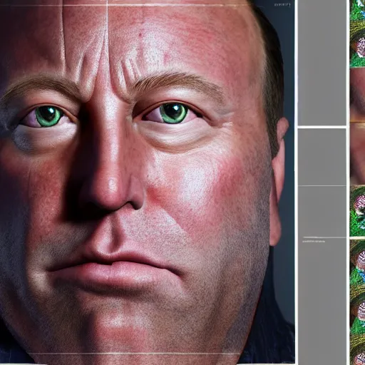 Image similar to hyperrealistic mixed media image of a!! alex jones!! as a frog, stunning 3 d render inspired art by xiang duan and thomas eakes, perfect symmetry, realistic, highly detailed attributes and atmosphere, dim volumetric cinematic lighting, 8 k octane extremely hyper - detailed render, post - processing, masterpiece,