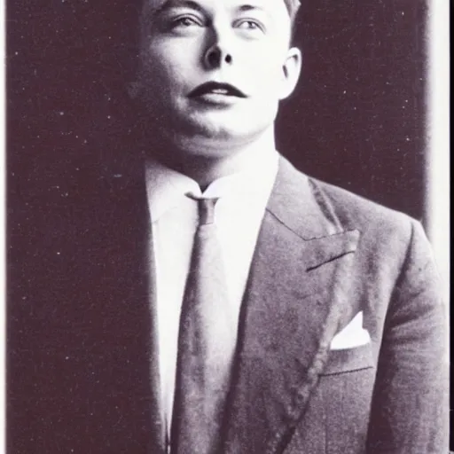 Image similar to elon musk 1 9 0 0 s photo