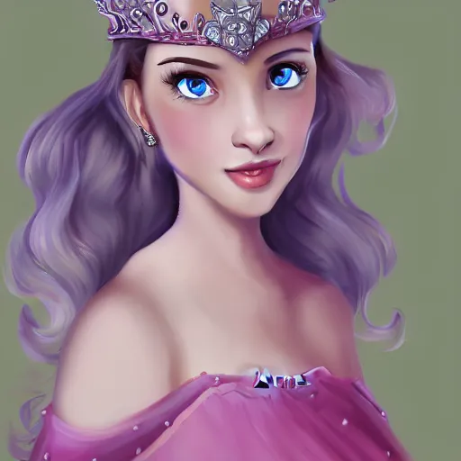 Prompt: princess by Shwabe Carlos