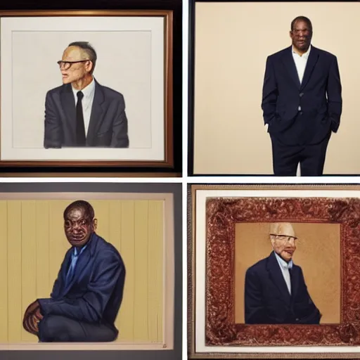 Image similar to francis herman steele corporate portrait, professional profile photo, hyperreal photo portrait by jonathan yeo, by kehinde wiley, by craig wiley, by david dawson