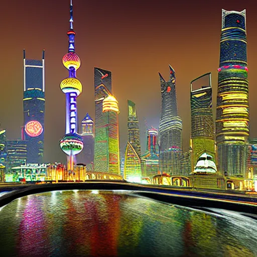 Prompt: dream of shanghai, photorealistic