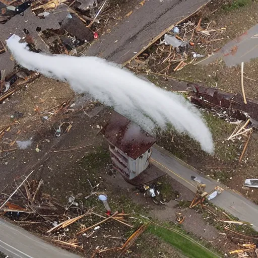 Image similar to A tornado