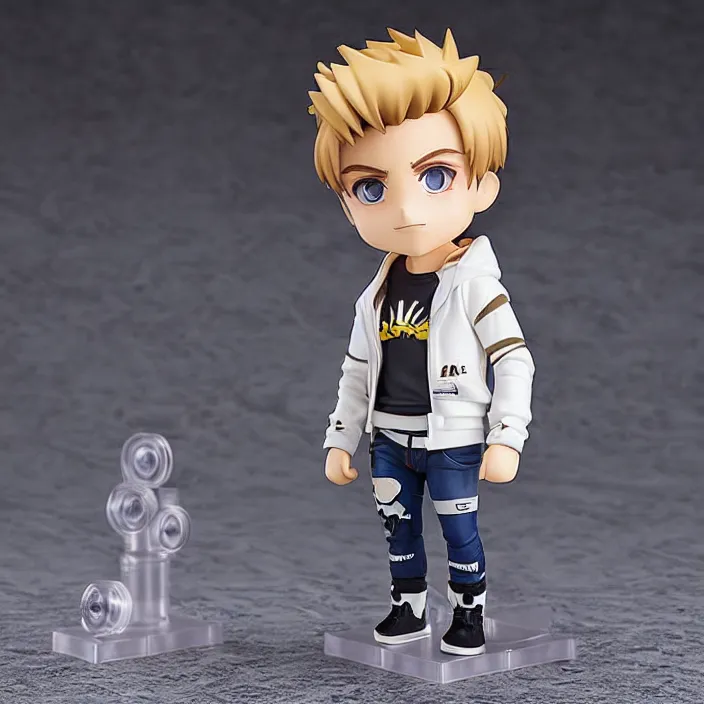 Prompt: jake paul, an anime nendoroid of jake paul, figurine, detailed product photo