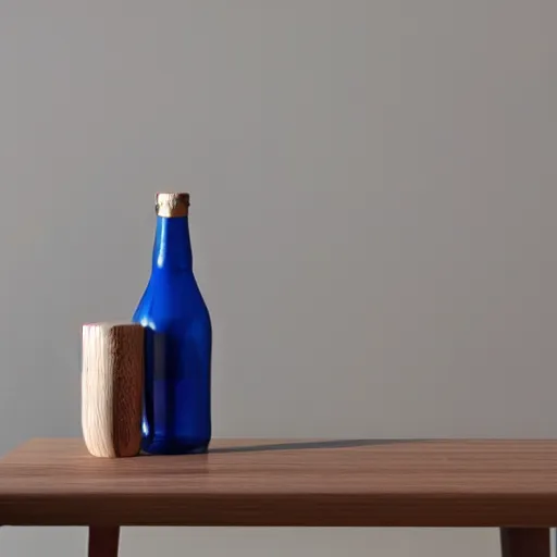 Image similar to a bottle is placed on a table