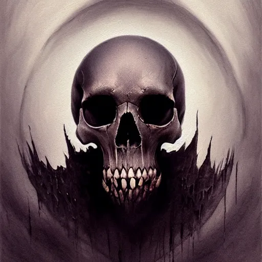 Image similar to A beautifully aesthetic rendering of a vampires skull, dark art, warm and soft and subdued colors, by Greg Rutkowski, Daarken, Julia Hetta, stefan gesell, Gothic art, Digital Painting, hyperrealism, Drawing, deviantart, digital illustration, trending on Artstation, hyperdetailed, watercolor, 8k resolution, photorealism