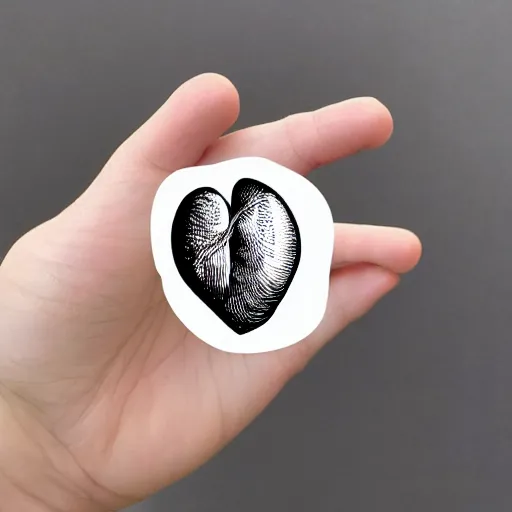 Image similar to cute human heart anatomy sticker