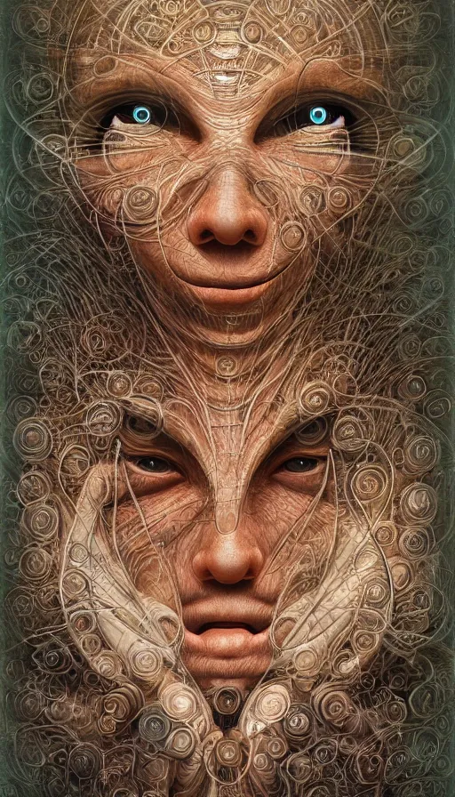 Image similar to portrait of a digital shaman, by naoto hattori
