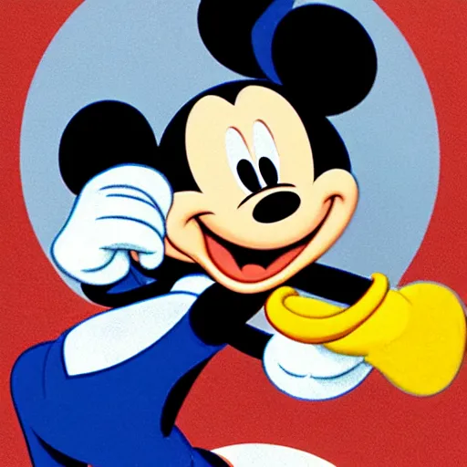 Image similar to mickey mouse smoking a cigar with donald duck after a long day