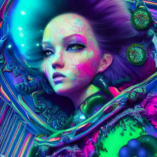 Image similar to a and w vaporwave, colorful, digital art, cosmic, 3 d high definition, trending on art station, photorealistic, high resolution, 8 k, octane, hyper detailed, insane details, intricate, elite, ornate, elegant trend, highly detailed and intricate, sharp focus, photography, unreal engine