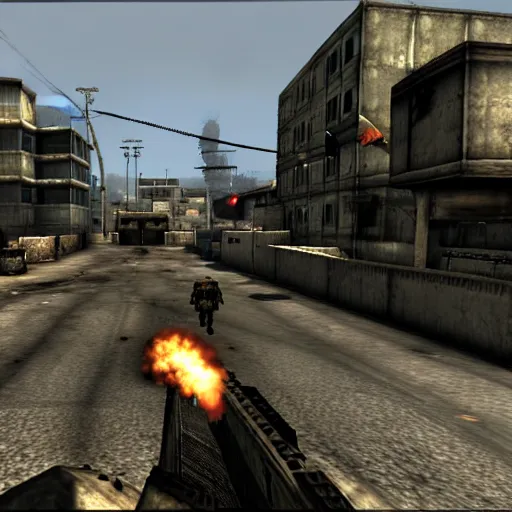 Image similar to ingame screenshot of modern warfare 2