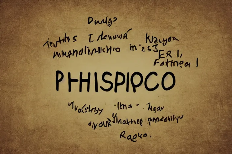 Prompt: philosophy