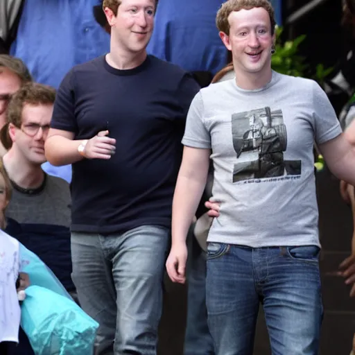 Image similar to Mark Zuckerberg as an overweight British hooligan