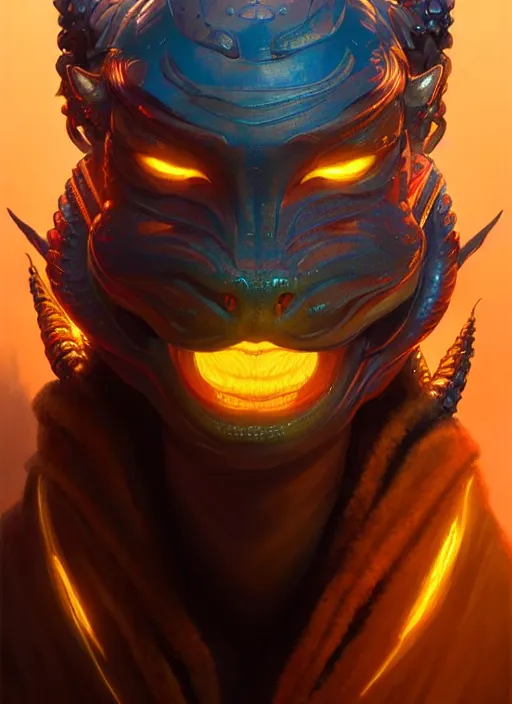 Image similar to portrait of apex legends dragon head, intricate, elegant, glowing lights, highly detailed, digital painting, artstation, glamor pose, concept art, smooth, sharp focus, illustration, art by artgerm and greg rutkowski, artey freytag