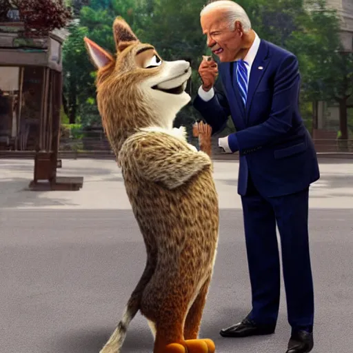 Image similar to Joe Biden in the Zootopia