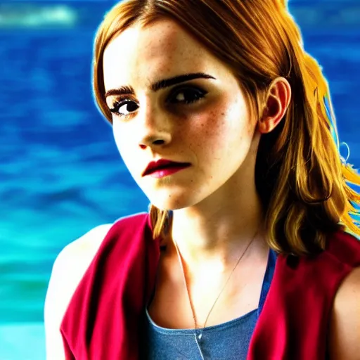 Image similar to a photo of emma watson in the style of nami