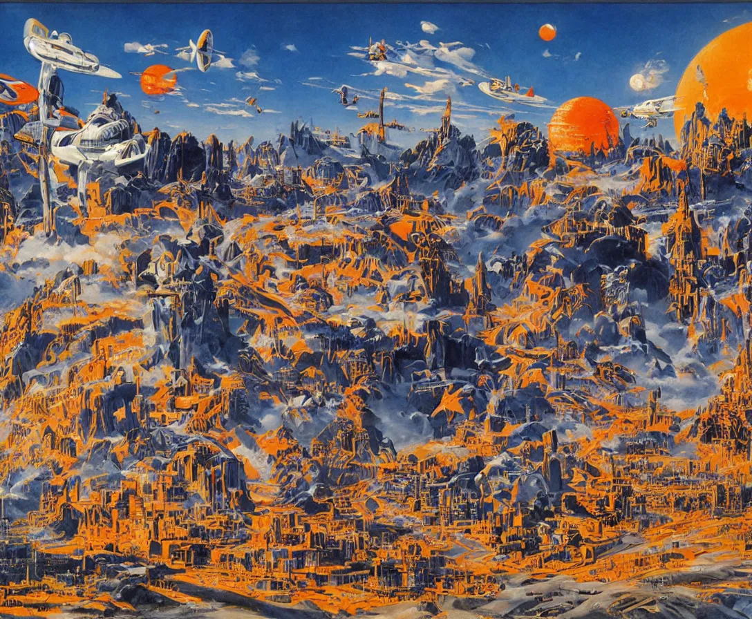 Prompt: Utopia, by Robert McCall