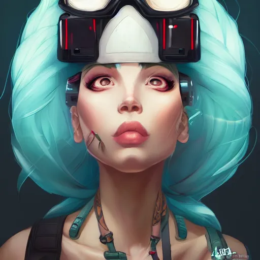 Image similar to a portrait of a beautiful tankgirl, art by lois van baarle and loish and ross tran and rossdraws and sam yang and samdoesarts and artgerm and saruei, digital art, highly detailed, intricate, sharp focus, Trending on Artstation HQ, deviantart, unreal engine 5, 4K UHD image