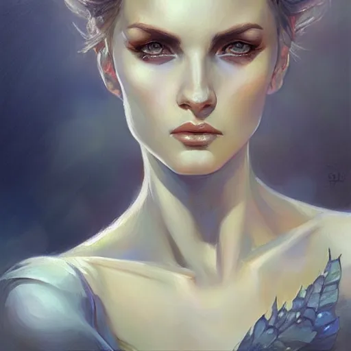 Prompt: a painting in the style of charlie bowater, and in the style of donato giancola, and in the style of sasha vinogradova. smooth, sharp focus, semi - realism.