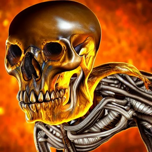 Image similar to a detailed alien skull inside amber, photo realistic, hd,