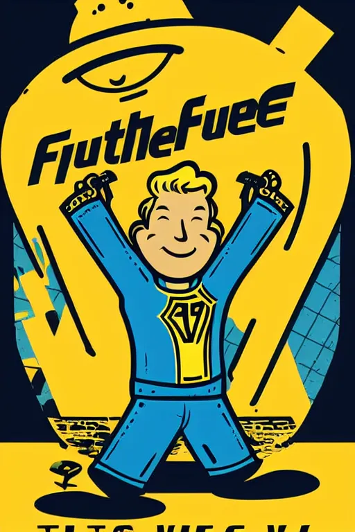 Image similar to fallout 7 6 retro futurist illustration art by butcher billy, sticker, colorful, illustration, highly detailed, simple, smooth and clean vector curves, no jagged lines, vector art, smooth andy warhol style