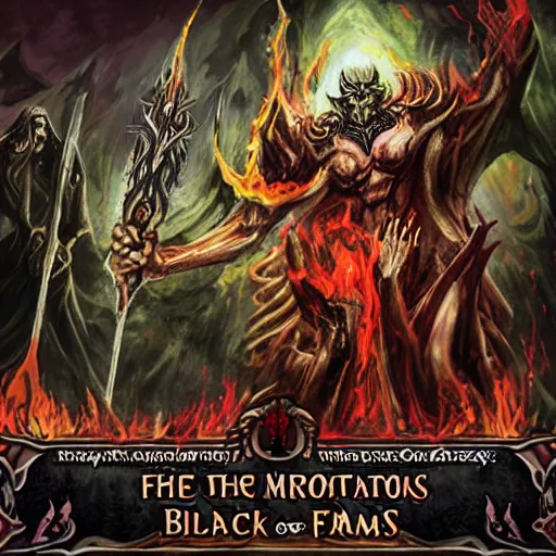 Image similar to abhorrent manifestation of the nexus of the black flame