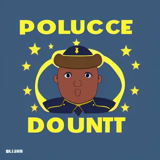 Image similar to “Police officer who is a donut, digital art, 4k, award winning”