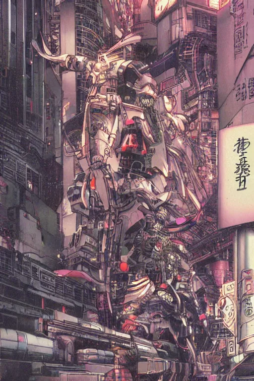 Image similar to beautiful hyperdetailed cyberpunk anime illustration by moebius, masamune shirow and katsuhiro otomo