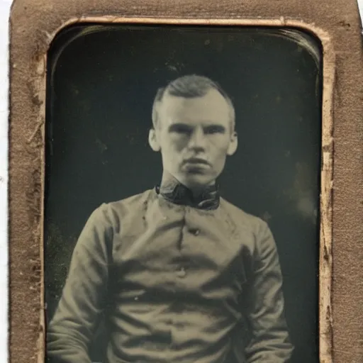 Image similar to tintype photo, bottom of the ocean, cowboy alien