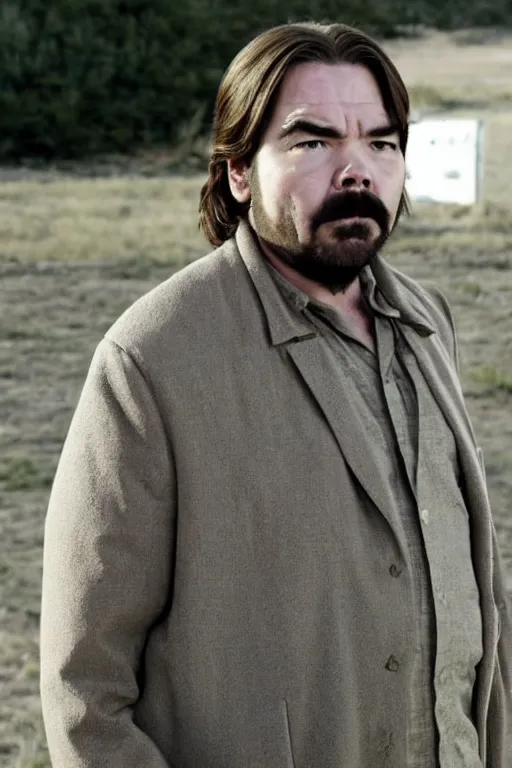 Image similar to matt berry as walter white in breaking bad, movie still, masterpiece