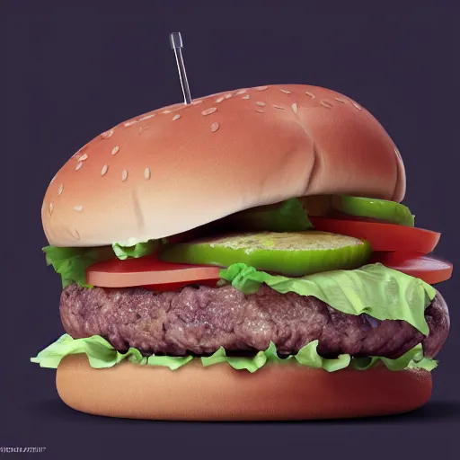 Image similar to burger with a blobfish inside, extremely detailed, 8k resolution, high detail