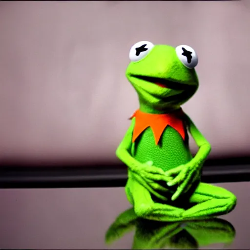 Image similar to Kermit the frog performing heart surgery photo 4k